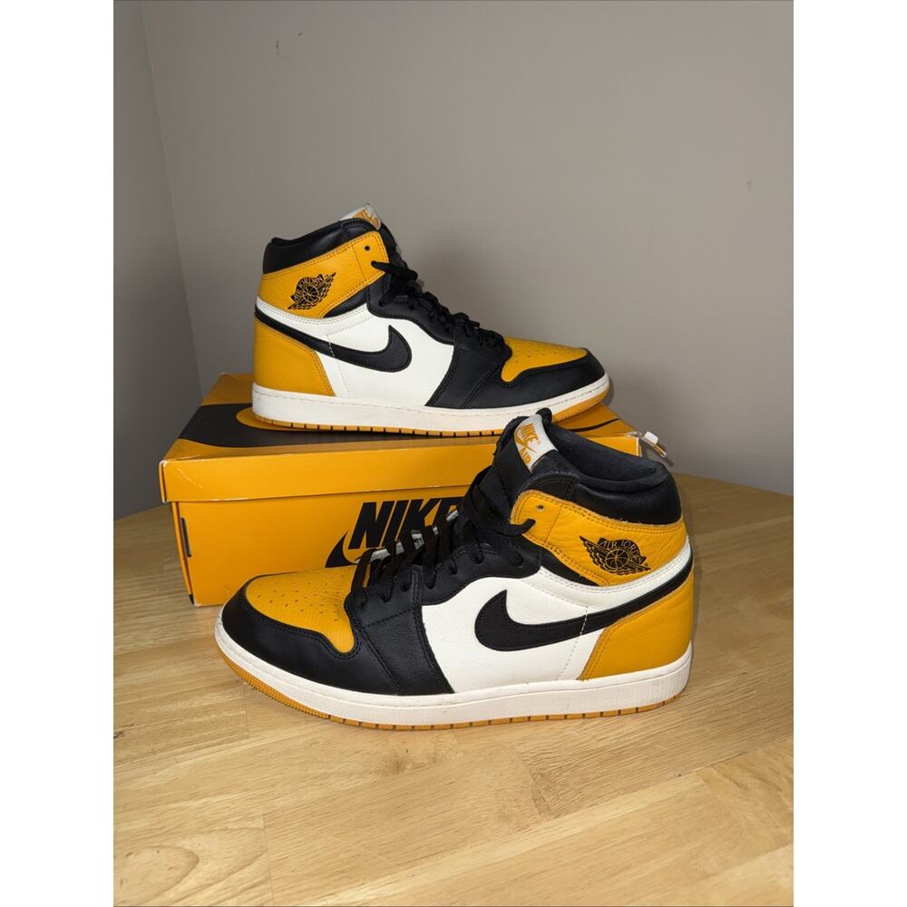 Size 13 - Jordan 1 Retro OG High Yellow Toe OG BOX lightly Used - Picture 3 of 11